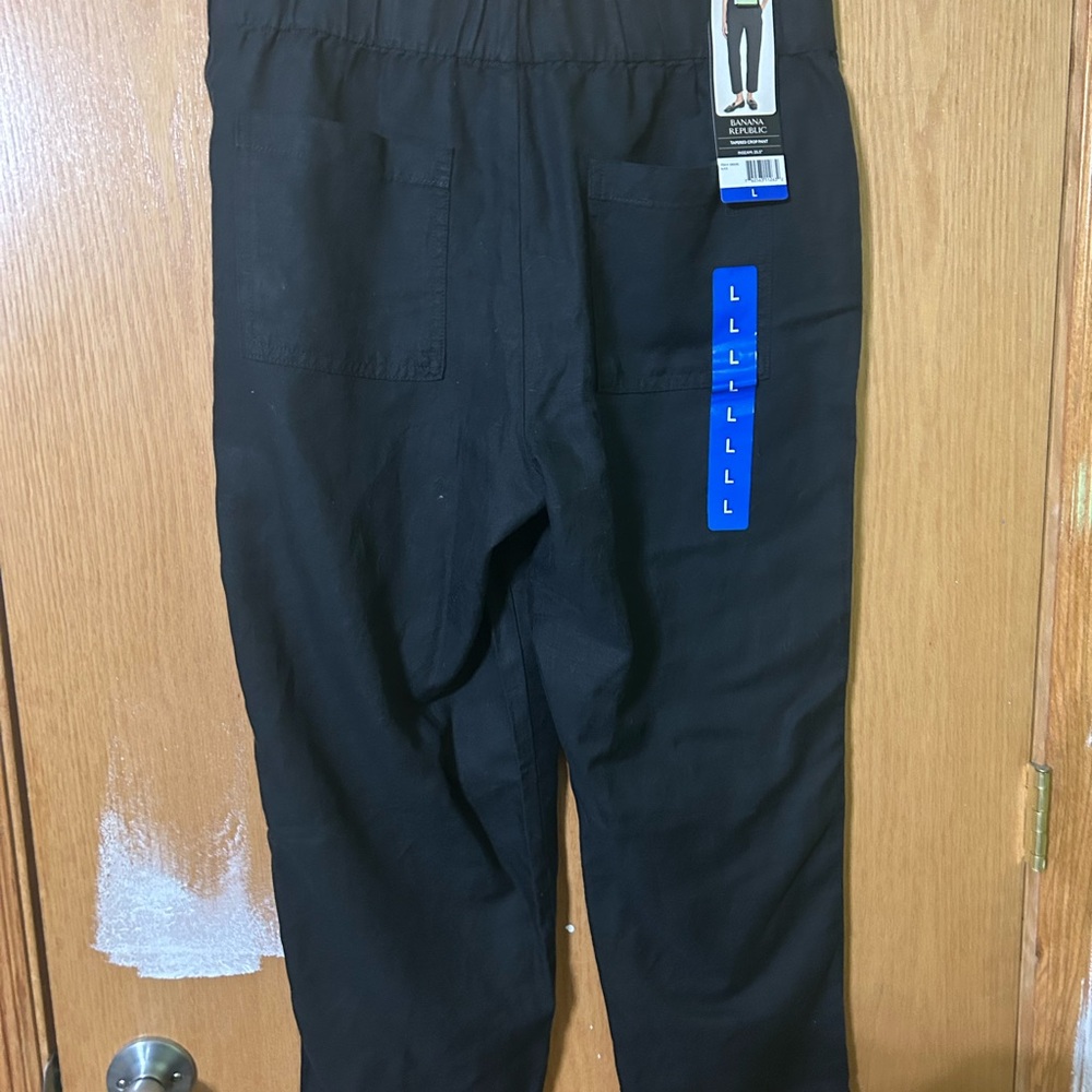 Banana Republic Large Tapered Crop Carpis Pants Business Casual - Picture 2 of 5